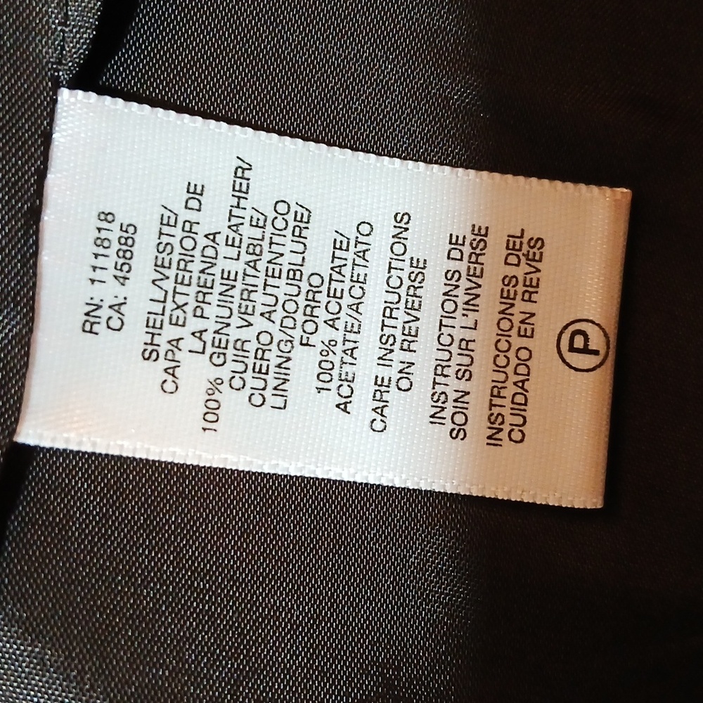 Michael Kors Dark Brown Leather Vest. Sz. Large - Picture 7 of 8